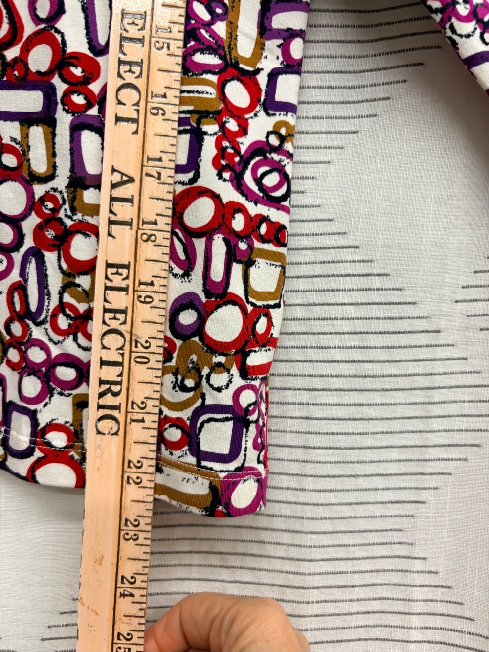 Ruby Rd. Pink Multi Geometric Scoop Neck Tunic - Picture 5 of 5